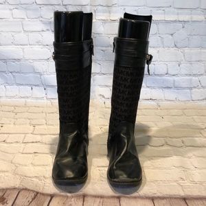 Michael Kors Black Knee High Boots Girls size 3